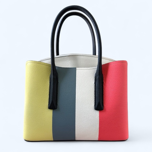 Kate Spade Crossbody Leather Satchel Colorblock Top Handle Crossbody Like-New - Picture 4 of 14